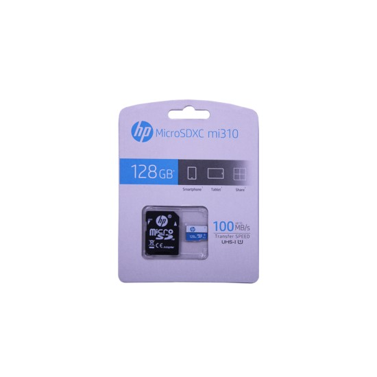 Cartão de Memória HP 128GB MicroSDXC Mi310 com Adaptador